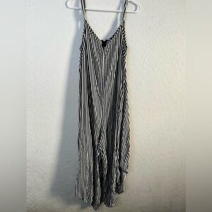 VINCE CAMUTO STRIPED JUMPSUIT